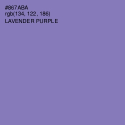 #867ABA - Lavender Purple Color Image